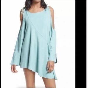Free People Clear Skies Cold Shoulder Tunic Mini Dress